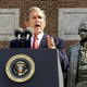 President George W. Bush speaks at Philadelphia’s Constitution Hall on July 4, 2001.